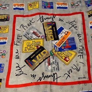 Vintage- Moschino Larioseta Como Silk Scarf